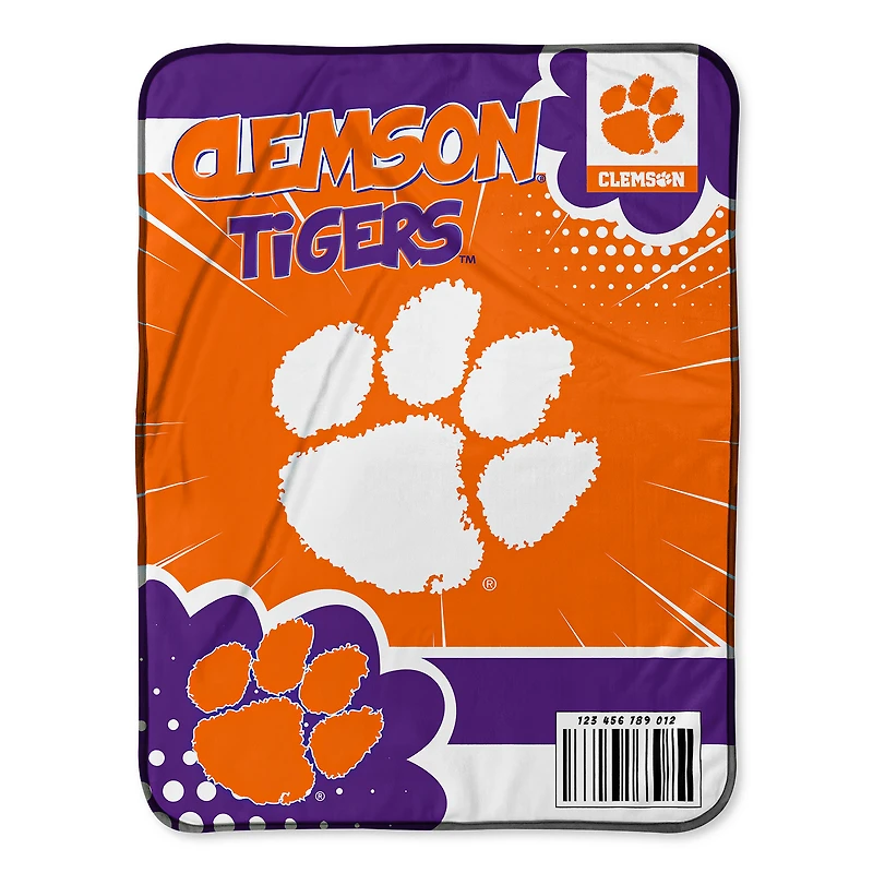 Chad & Jake Clemson Tigers 30" x 40" Comic Theme Baby Blanket