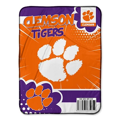 Chad & Jake Clemson Tigers 30" x 40" Comic Theme Baby Blanket