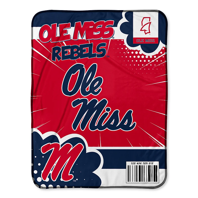 Chad & Jake Ole Miss Rebels 30" x 40" Comic Theme Baby Blanket