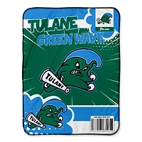 Chad & Jake Tulane Green Wave 30" x 40" Comic Theme Baby Blanket
