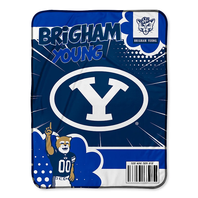 Chad & Jake BYU Cougars 30" x 40" Comic Theme Baby Blanket