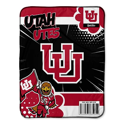 Chad & Jake Utah Utes 30" x 40" Comic Theme Baby Blanket