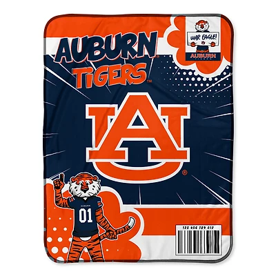 Chad & Jake Auburn Tigers 30" x 40" Comic Theme Baby Blanket