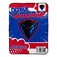 Chad & Jake DePaul Blue Demons 30" x 40" Comic Theme Baby Blanket