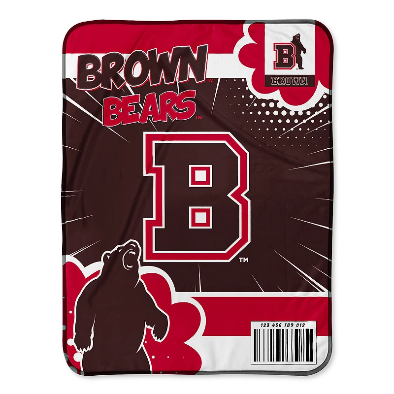 Chad & Jake Brown Bears 30" x 40" Comic Theme Baby Blanket