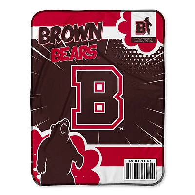 Chad & Jake Brown Bears 30" x 40" Comic Theme Baby Blanket