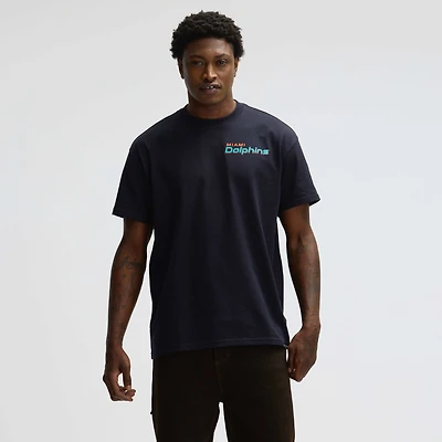 Men's Nike Pitch Blue Miami Dolphins 2025 Rivalries Collection Essential Max90 T-Shirt