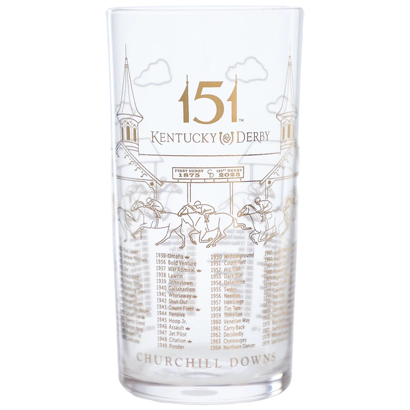 151st Kentucky Derby 24K Limited Edition Gold Mint Julep Glass