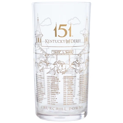 151st Kentucky Derby 24K Limited Edition Gold Mint Julep Glass