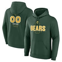 Men's  Green Baylor Bears Personalized Name & Number Midfielder Pullover Hoodie