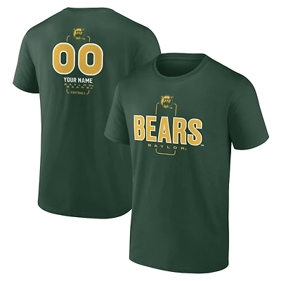 Men's  Green Baylor Bears Personalized Name & Number Midfielder T-Shirt