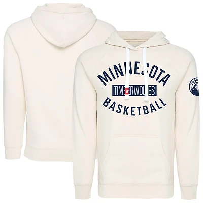 Unisex Sportiqe Cream Minnesota Timberwolves Olsen Tri-Blend Pullover Hoodie