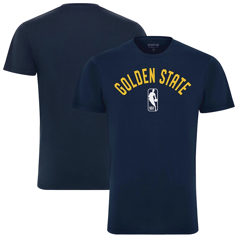 Unisex Sportiqe Navy Golden State Warriors Bingham T-Shirt