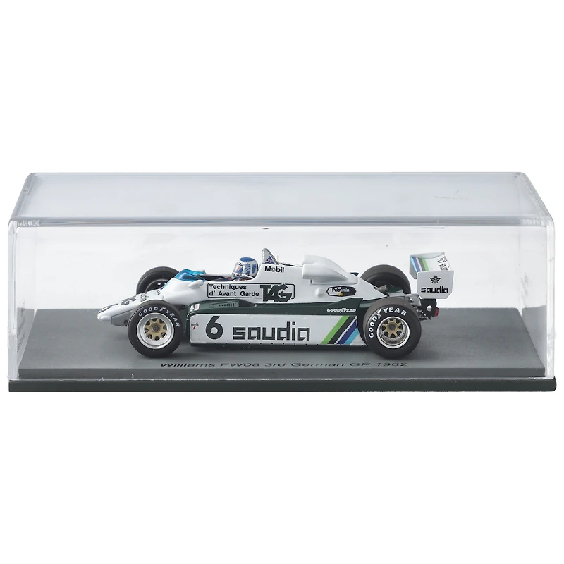 Spark Models Williams Racing 3rd German Grand Prix 1982 Keke Rosberg #6 1:43 Diecast