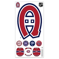 Montreal Canadiens Repositionable Team Logo Wall Decal Set