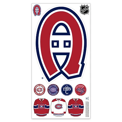 Montreal Canadiens Repositionable Team Logo Wall Decal Set