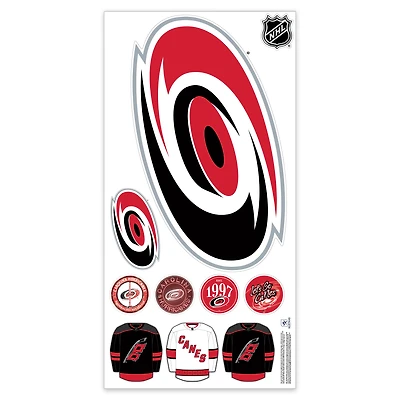 Carolina Hurricanes Repositionable Team Logo Wall Decal Set