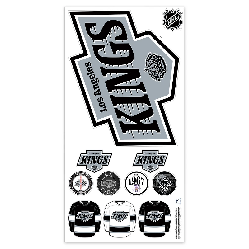Los Angeles Kings Repositionable Team Logo Wall Decal Set