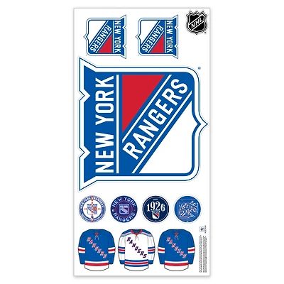 New York Rangers Repositionable Team Logo Wall Decal Set