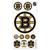 Boston Bruins Repositionable Team Logo Wall Decal Set