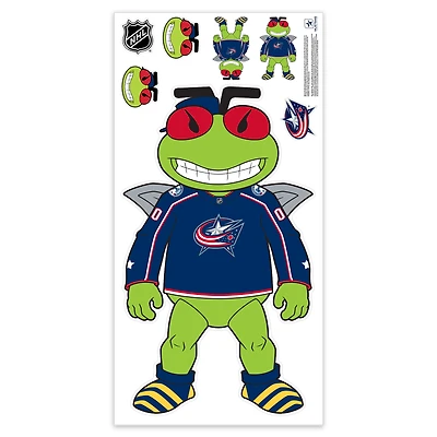 Columbus Blue Jackets Mascot Repositionable Wall Decal Set