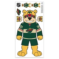 Minnesota Wild Mascot Repositionable Wall Decal Set
