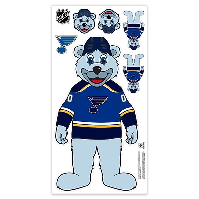 St. Louis Blues Mascot Repositionable Wall Decal Set
