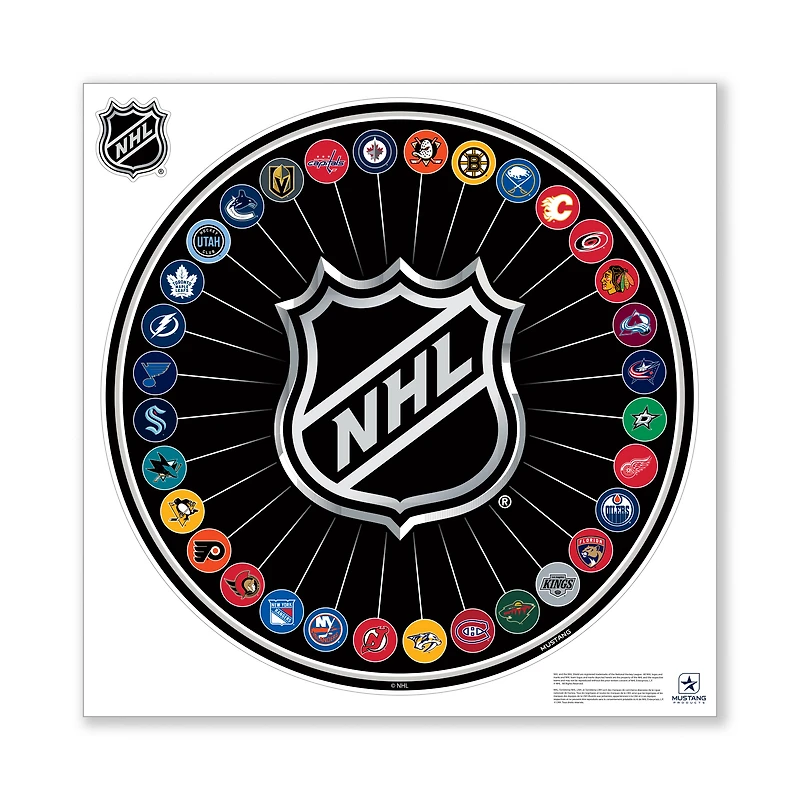 NHL 32 Team Repositionable Wall Decal Set