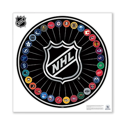 NHL 32 Team Repositionable Wall Decal Set