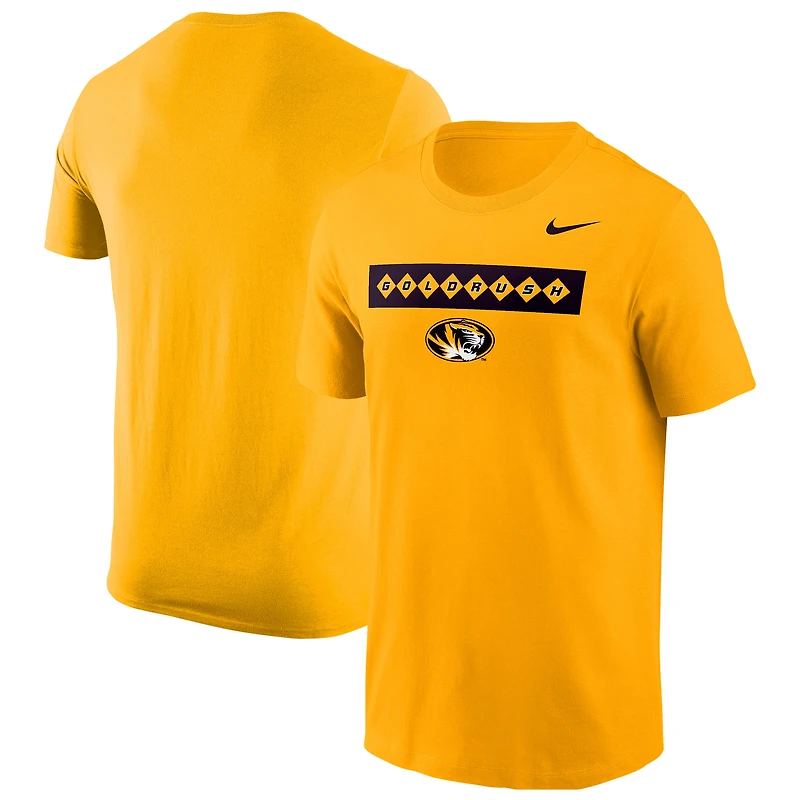 Men's Nike Gold Missouri Tigers 2025 Rush T-Shirt