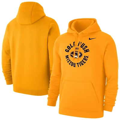Men's Nike Gold Missouri Tigers 2025 Rush Club Fleece Hoodie