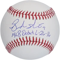 Brandon Nimmo New York Mets Autographed Baseball with "MLB Debut 6/26/16" Inscription