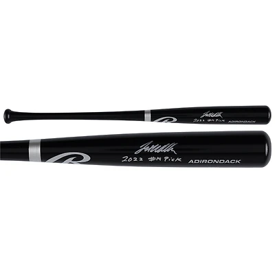 Jett Williams New York Mets Autographed Black Rawlings Pro Bat with "2022 #14 Pick" Inscription