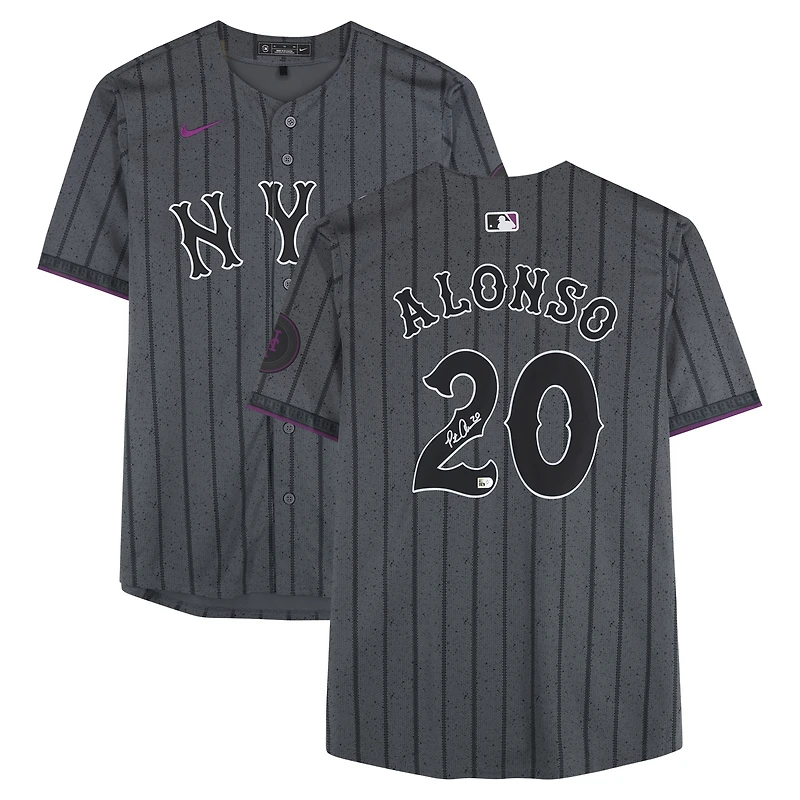 Pete Alonso New York Mets Autographed Nike 2024 City Connect Limited Jersey