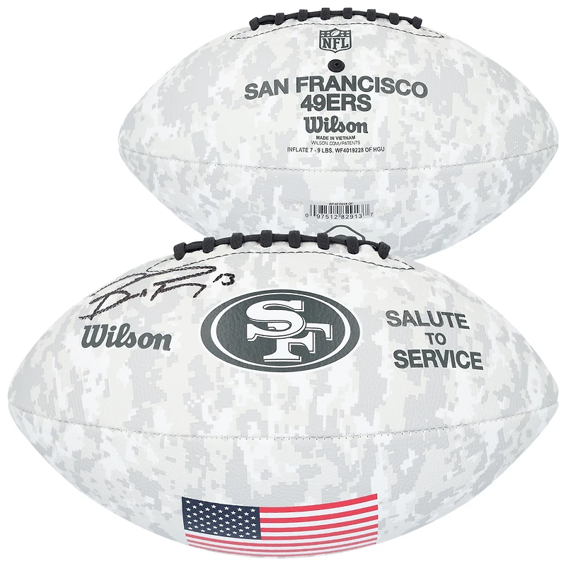 Brock Purdy San Francisco 49ers Autographed Wilson 2024 Salute To Service Football
