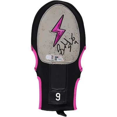 Brandon Nimmo New York Mets Autographed Game-Used Gray/Pink Bruce Bolt Hand Pad from the 2024 MLB Season