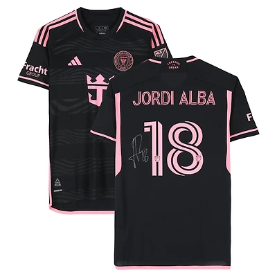 Jordi Alba Inter Miami CF Autographed Match-Used #18 Black adidas Jersey vs. Columbus Crew on October 2, 2024 - Size M