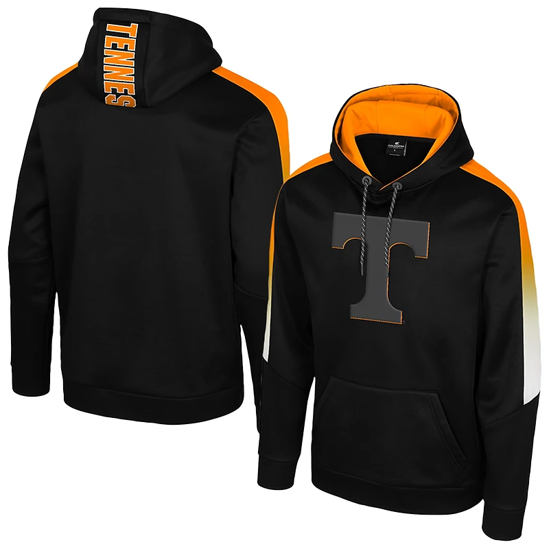 Men's Colosseum Black Tennessee Volunteers The Gang Blackout Hoodie