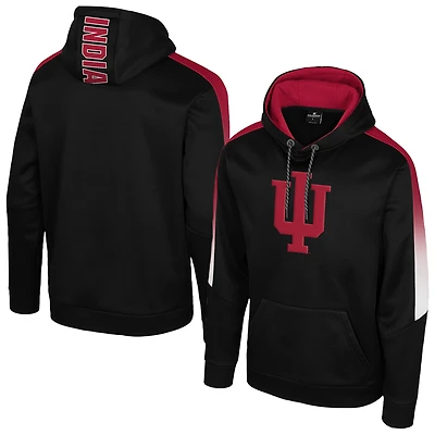 Men's Colosseum Black Indiana Hoosiers The Gang Blackout Hoodie
