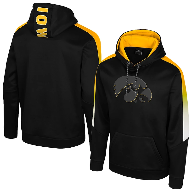 Men's Colosseum Black Iowa Hawkeyes The Gang Blackout Hoodie