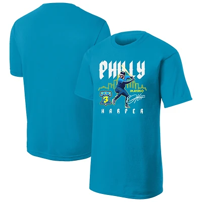 Men's Bryce Harper Blue City Connect Player Graphic T-Shirt