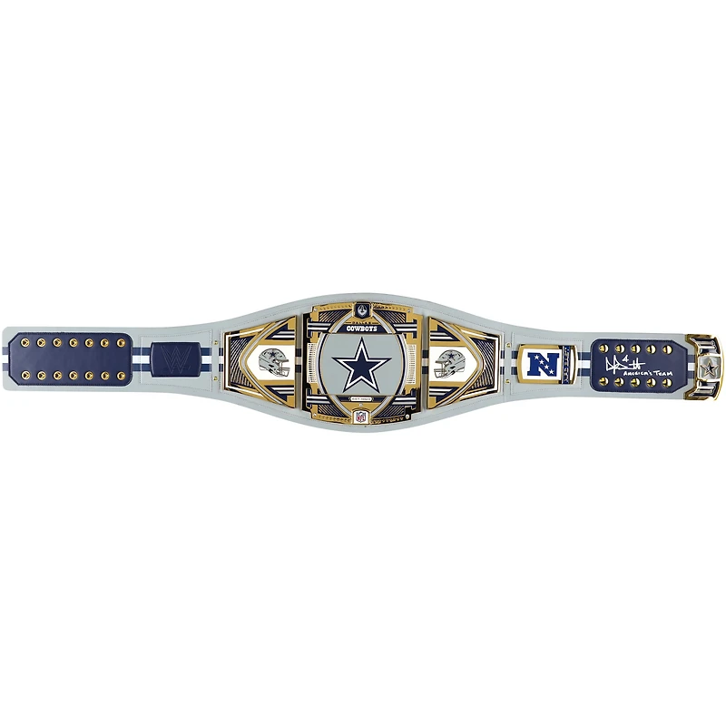 Dak Prescott Dallas Cowboys Autographed WWE Title Belt with "America's Team" Inscription
