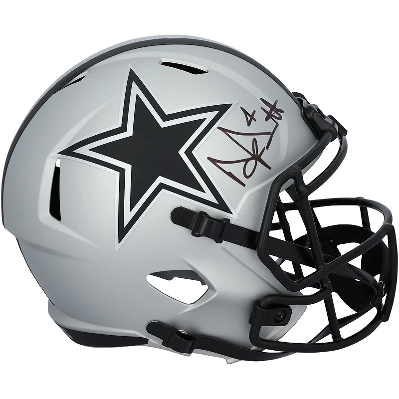 Dak Prescott Dallas Cowboys Autographed Riddell Rave Speed Replica Helmet
