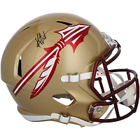 Keon Coleman Florida State Seminoles Autographed Riddell Speed Replica Helmet