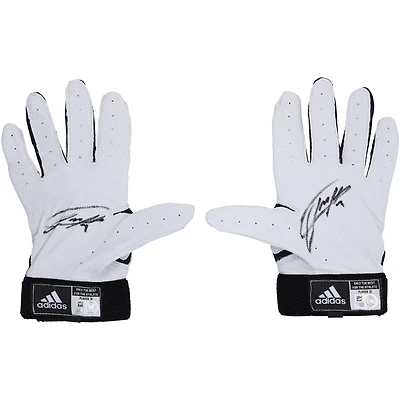 Jackson Holliday Baltimore Orioles Autographed Player-Issued Black adidas Batting Gloves from the 2024 MLB Season