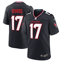 Men's Nike Braxton Berrios  Navy Houston Texans Team Game Jersey