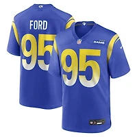 Men's Nike Poona Ford  Royal Los Angeles Rams Team Game Jersey