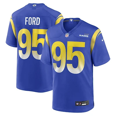 Men's Nike Poona Ford  Royal Los Angeles Rams Team Game Jersey