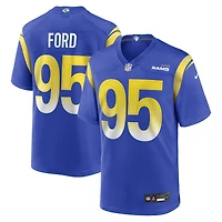 Men's Nike Poona Ford  Royal Los Angeles Rams Team Game Jersey