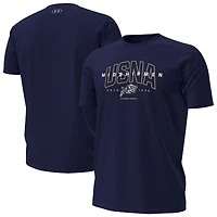 Men's Under Armour Navy Midshipmen Overlay Performance T-Shirt